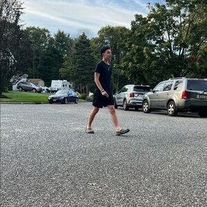 Black T-Shirt and Shorts Set